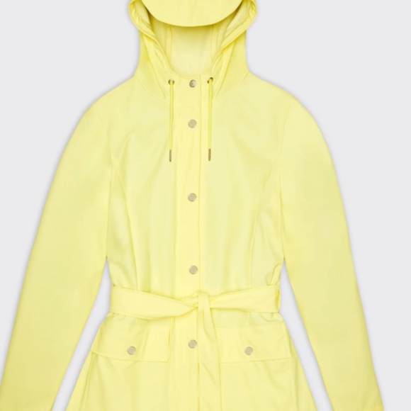 NWT RAINS Curve W Jacket in Straw size Small - Picture 1 of 6